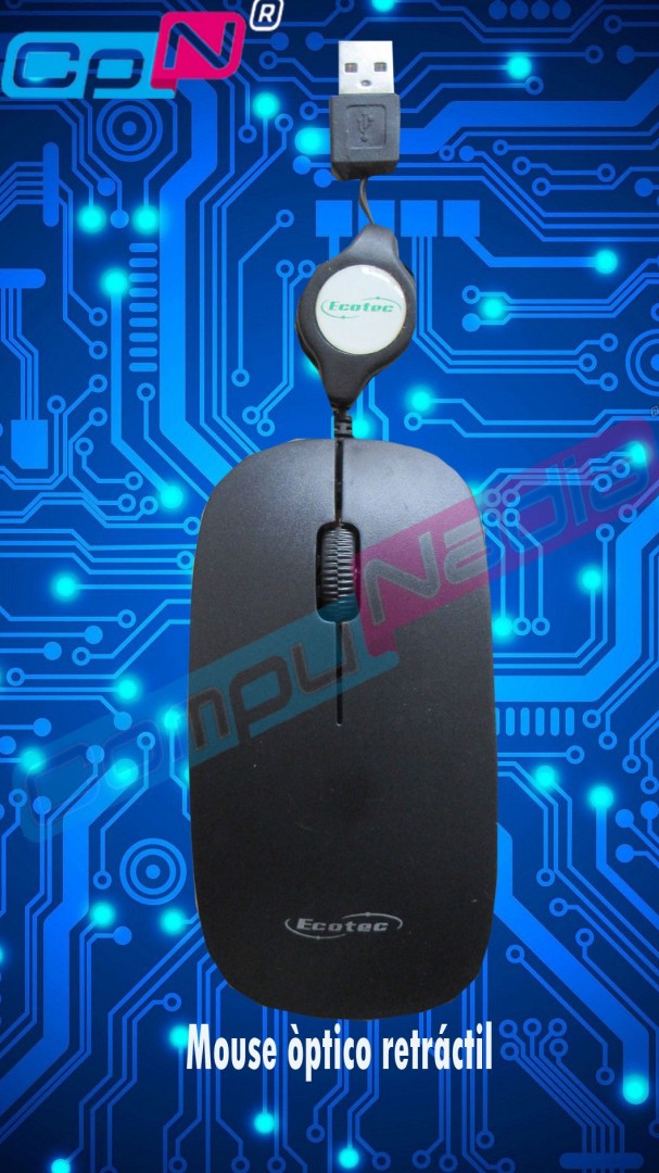 MOUSE ÓPTICO RETRACTIL ECOTEC X-362