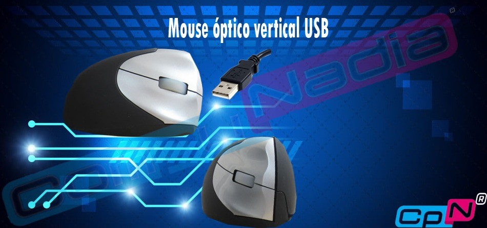 Mouse óptico vertical
