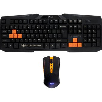TECLADO COMBO INALAMBRICO CLASSIC GAMER MOUSE OPTICO CTMGJR-009