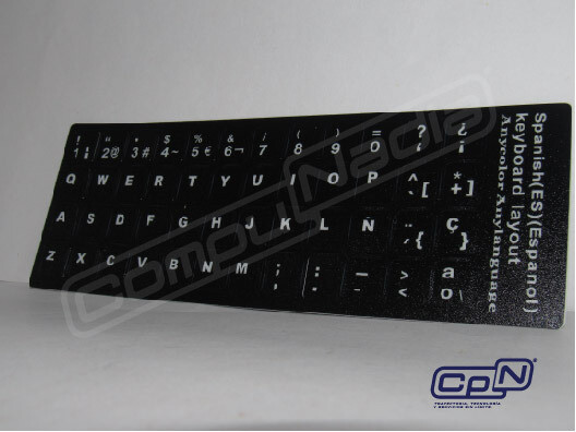 STICKER LETRAS NEGRAS PARA TECLADO