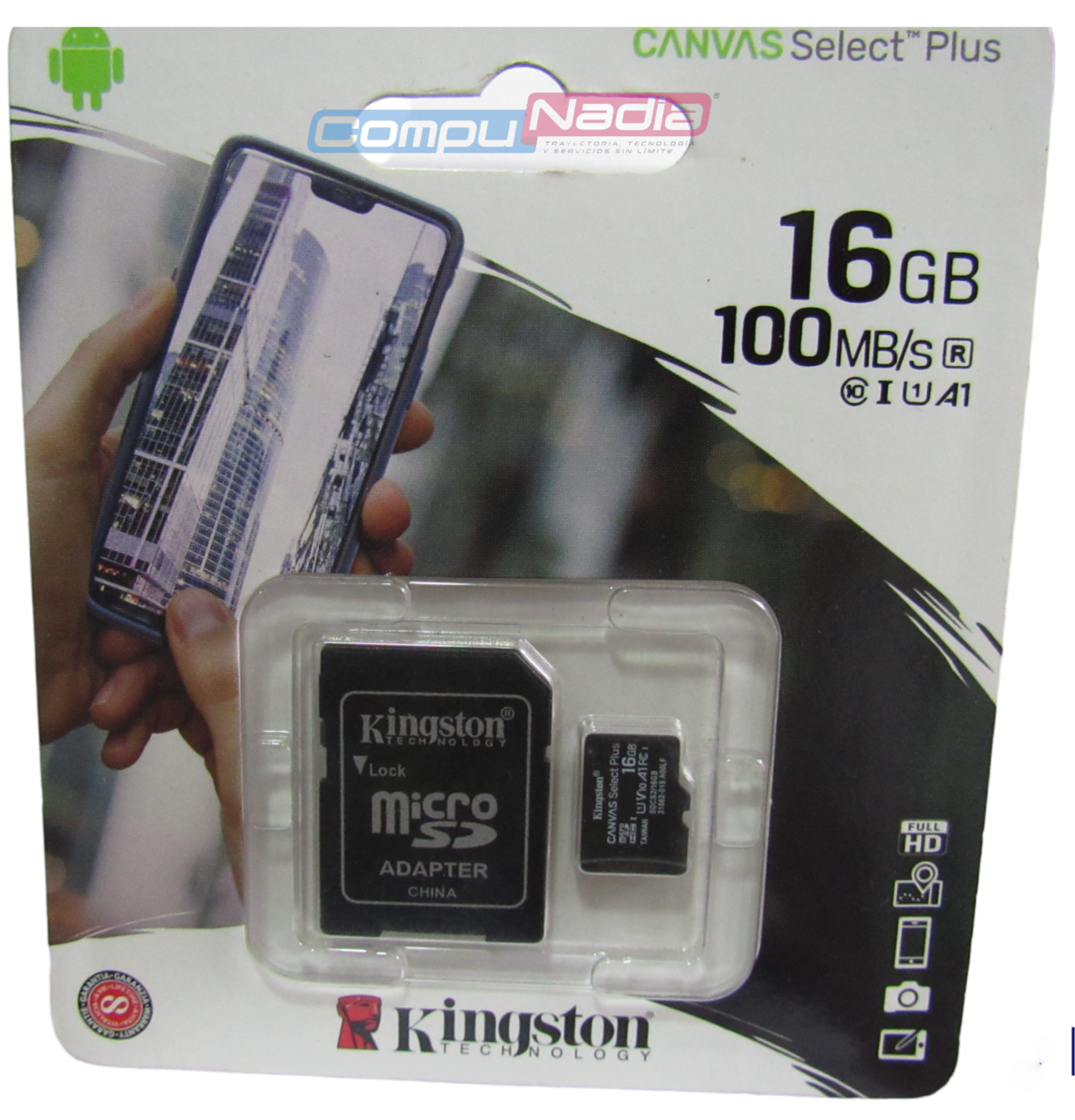 MICRO SD KINGSTON TECHNOLOGY 16GB
