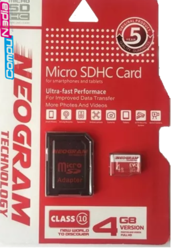 MICRO SD 4GB NEOGRAM