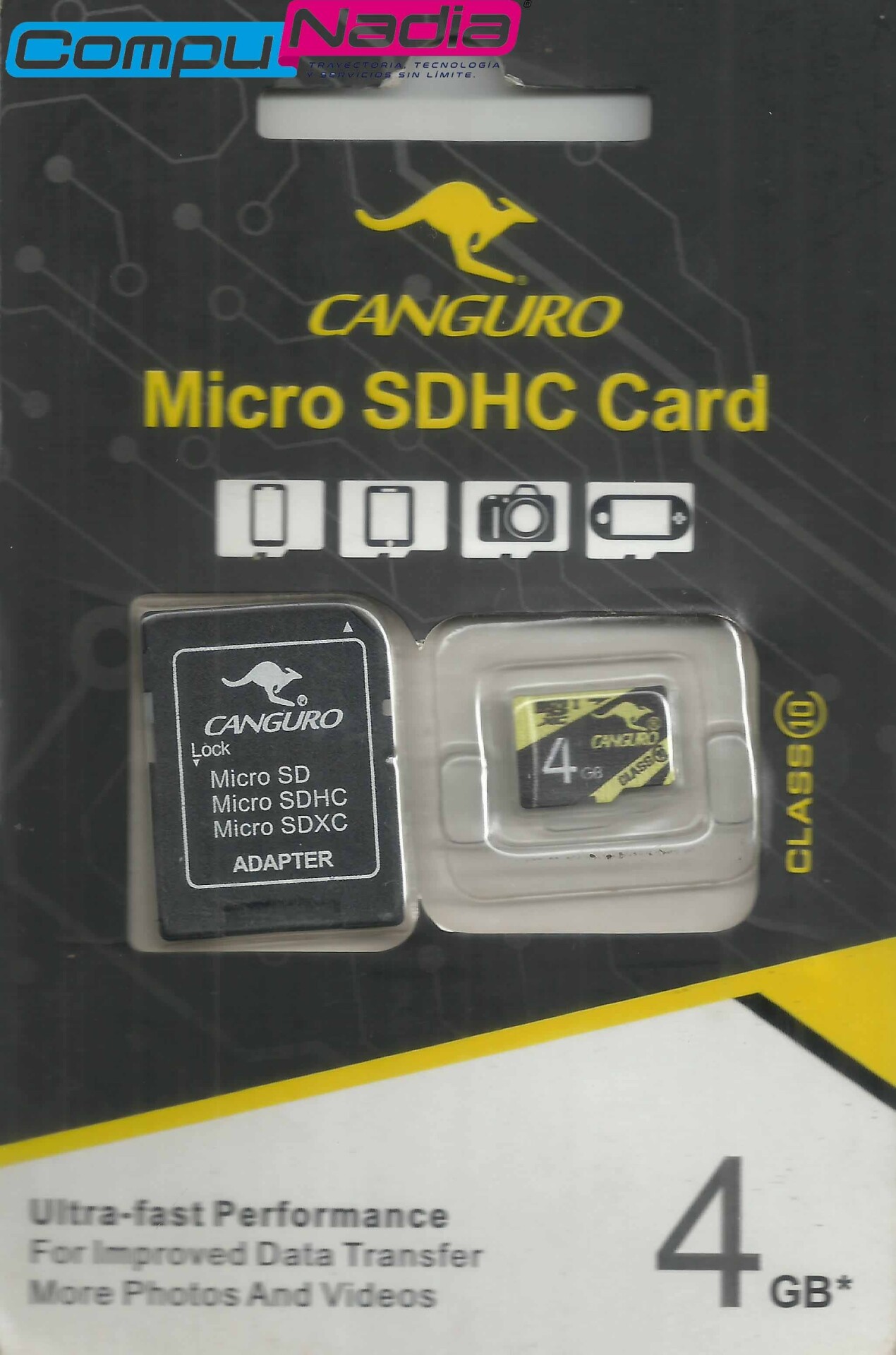 MICRO SD 4 GB CANGURO