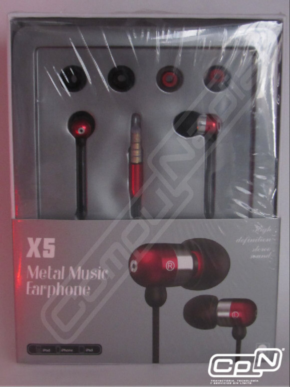 AUDIFONO ESTEREO METAL MUSIC X5