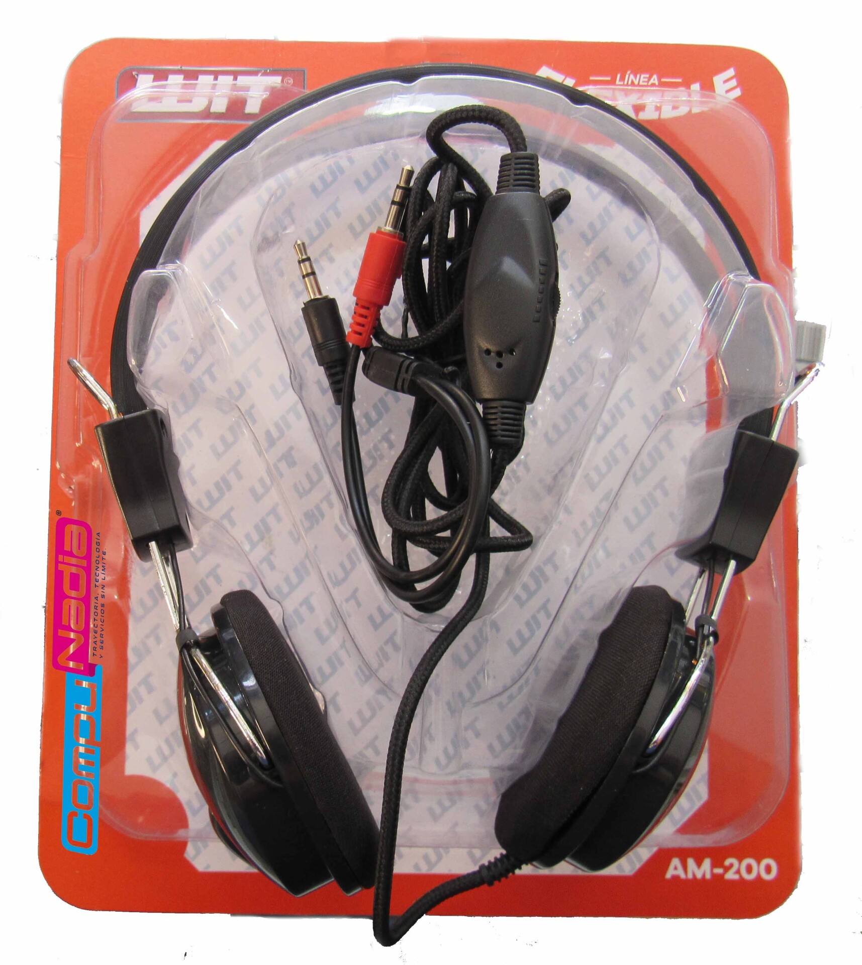 DIADEMA SUPPLE CON MICROFONO AM-200 WIT