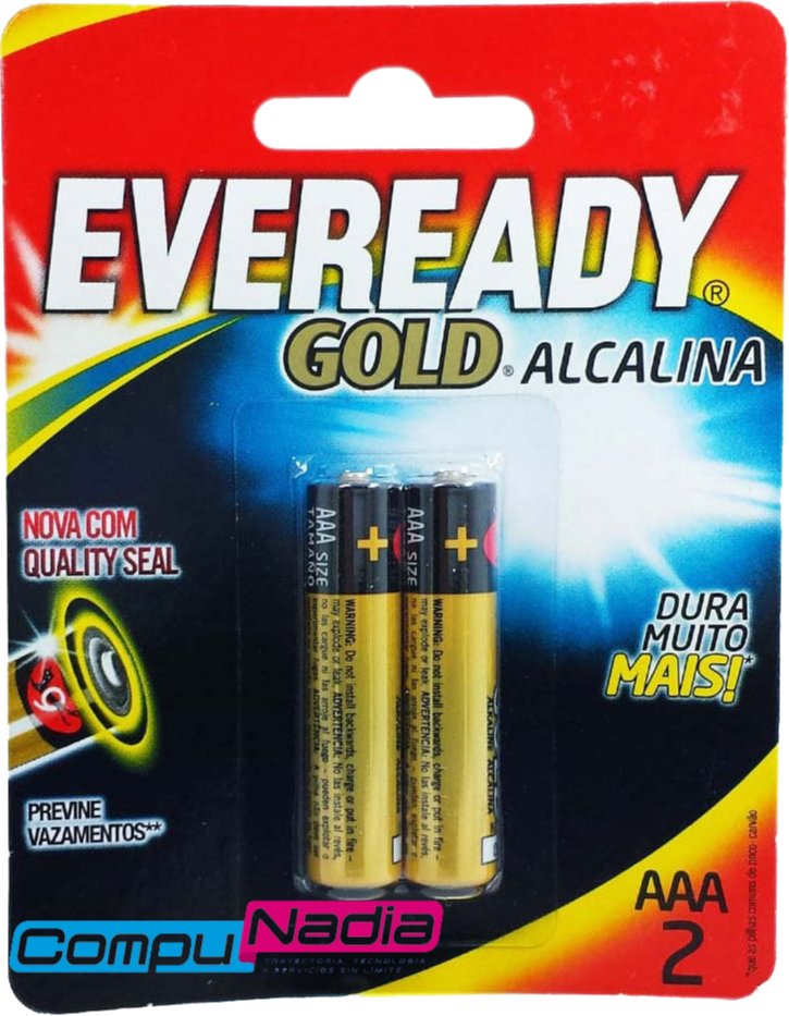 BATERIA ALCALINA EVEREADY GOLD AAA2