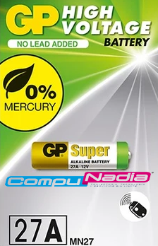 BATERIA ALKALINAS GP 27AF-2C5 12V