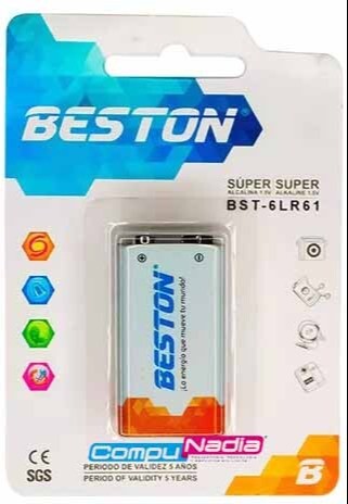 BATERIA BESTON SUPER BST-6LR61 9 VOLTIOS