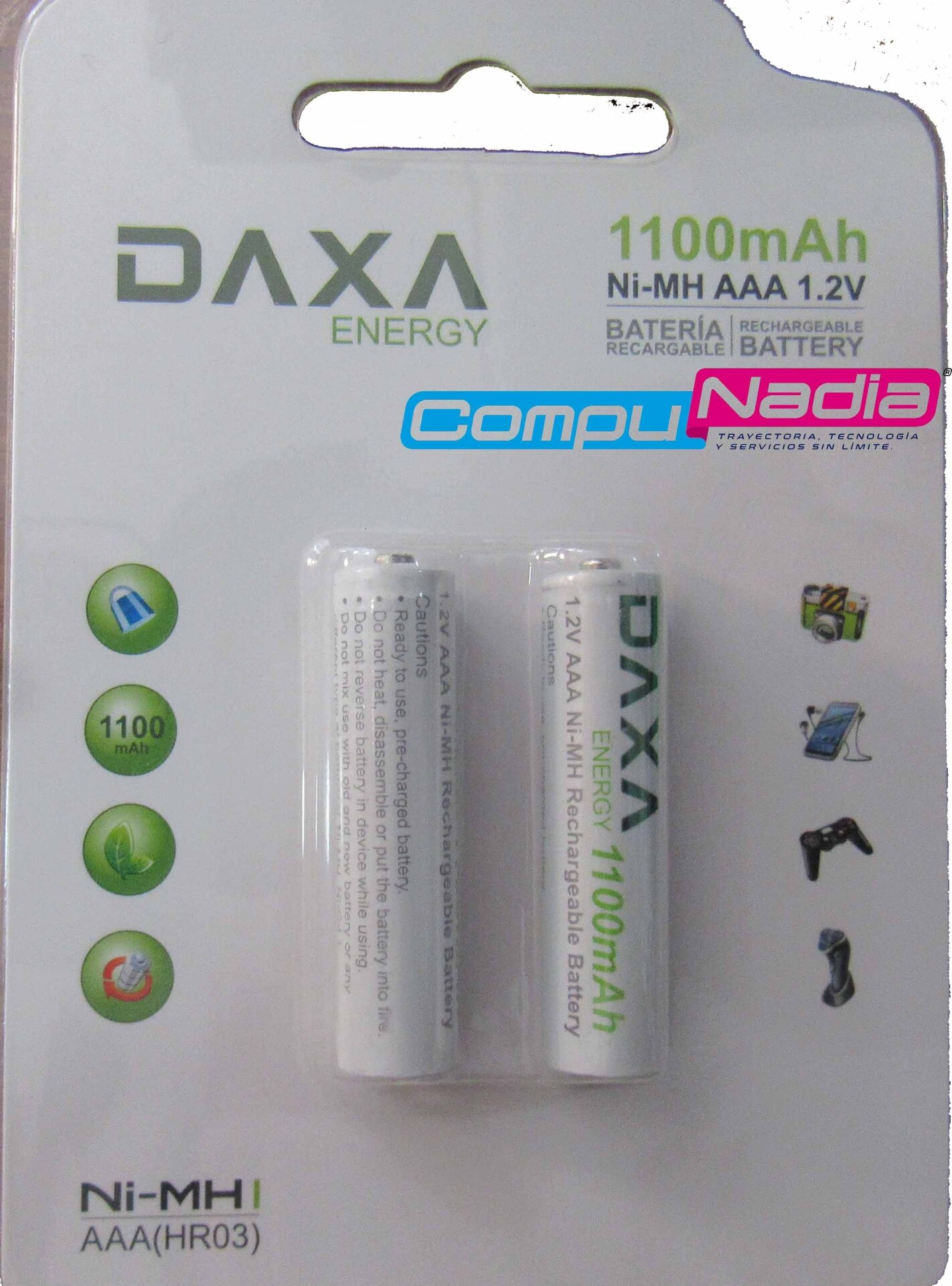 BATERIA RECARGABLE DAXA ENERGY NI-MH 111