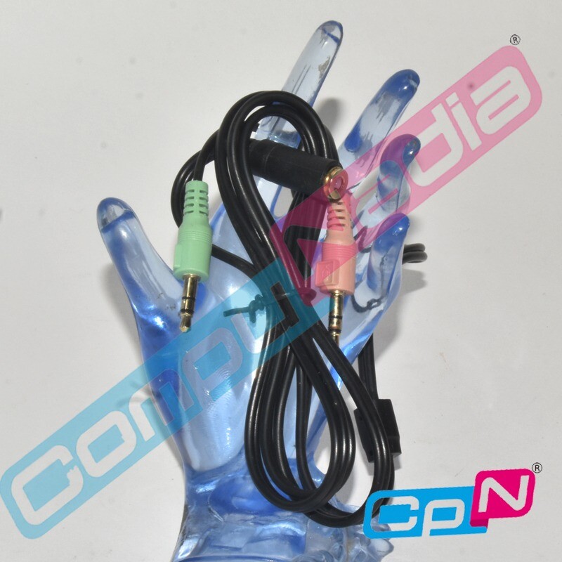 CABLE DE AUDIO TRI ESTEREO MICROFONO 1 HEMBRA POR 2  3.5 MACHO