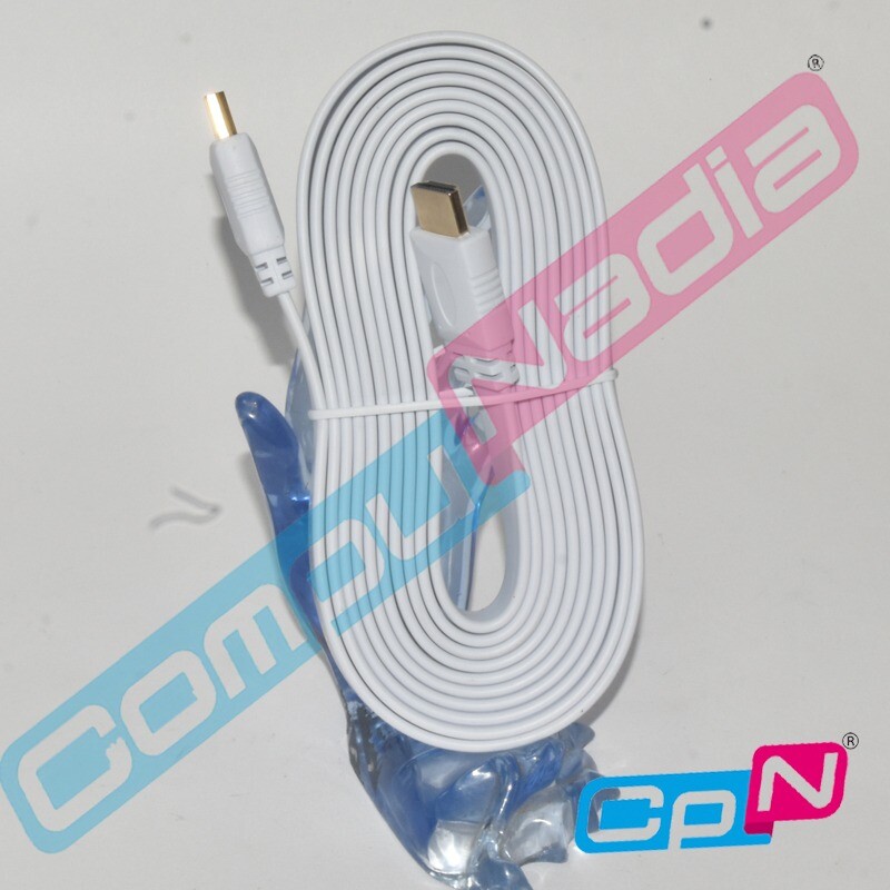 CABLE HDMI PLANO BLANCO