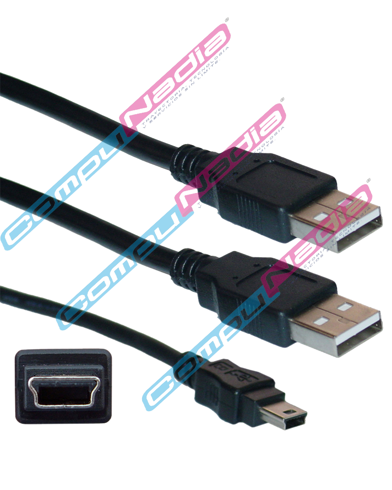 CABLE USB DOBLE POTENCIA A 5 PINES