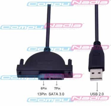 CABLE USB 2.0 A MINI SATA