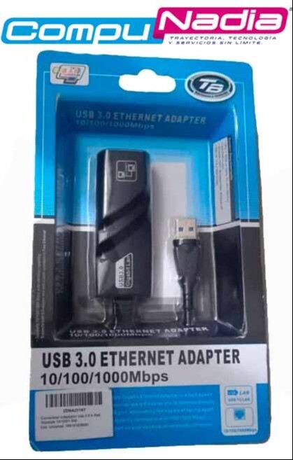 ADAPTADOR USB 3.0 ETHERNET 10/100 MBPS