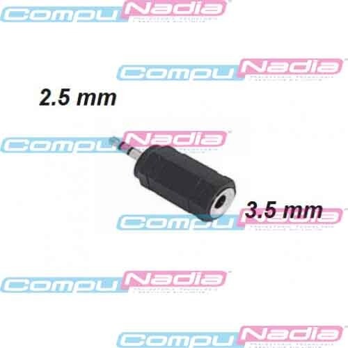 ADAPTADOR PLUG 2.5 MM A JACK 3.5 MM