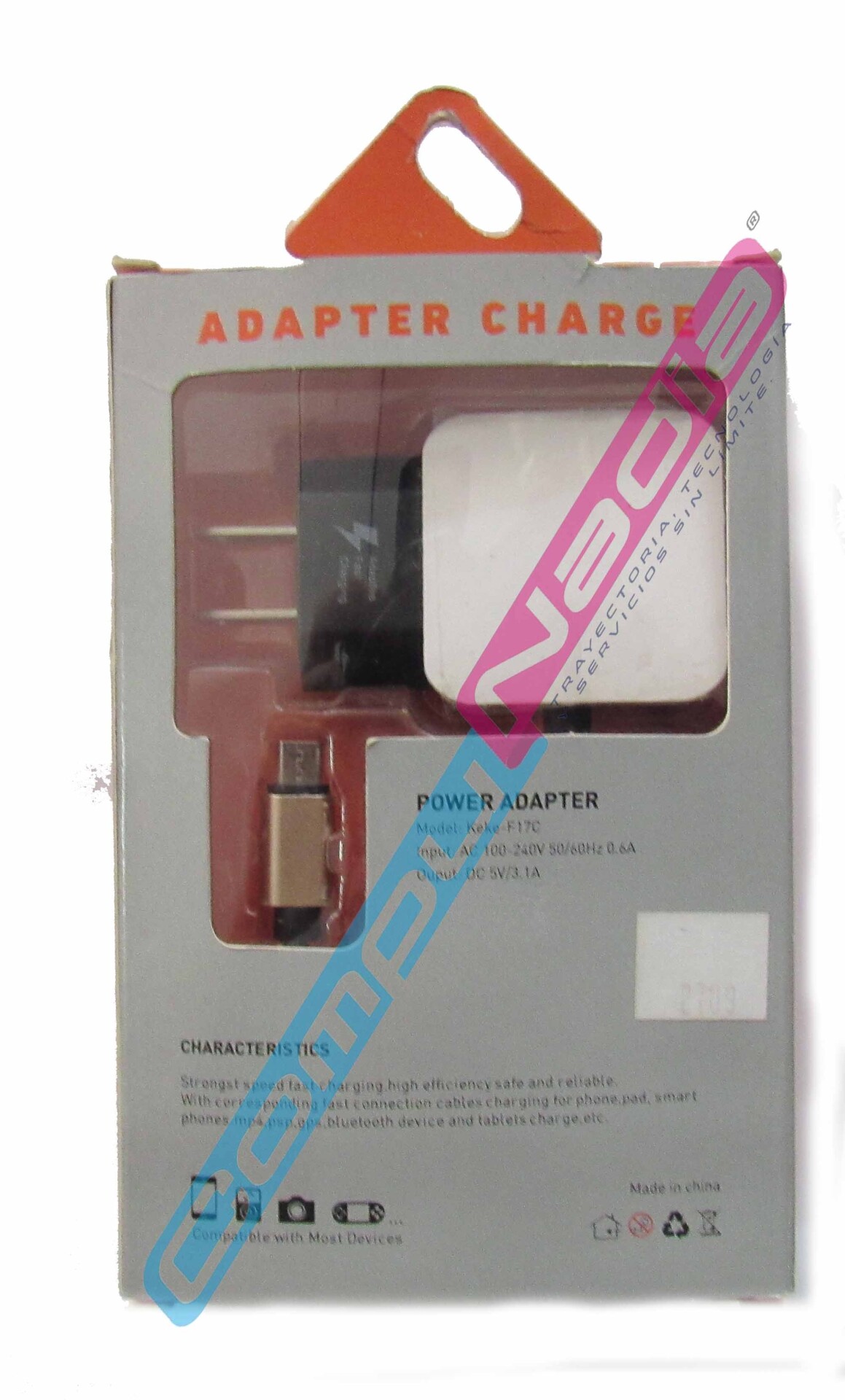 ADAPTADOR DE CORRIENTE CON 2 PUERTOS USB