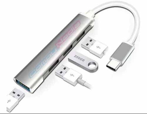 HUB TIPO C A USB 4 PUERTOS  3.0
