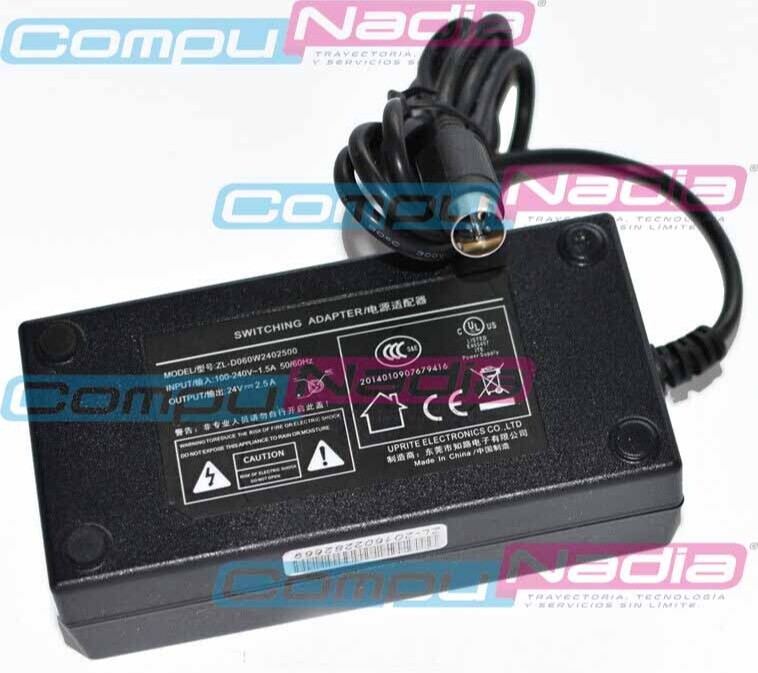 ADAPTADOR CORRIENTE DE 3 PINES 24 VOLTIOS 2.5 AMPERIOS