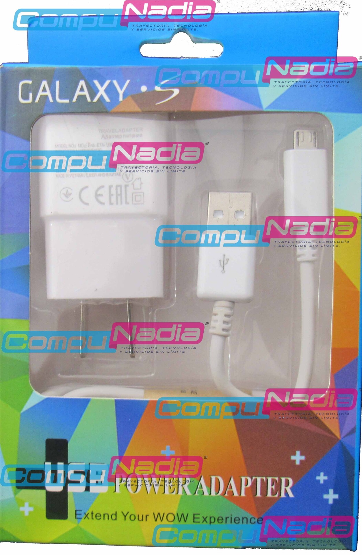 CARGADOR USB GALAXY S TIPO V8