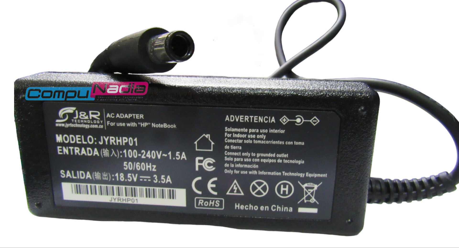 CARGADOR PARA PORTATIL JYRHP01 18.5V - 3.5A