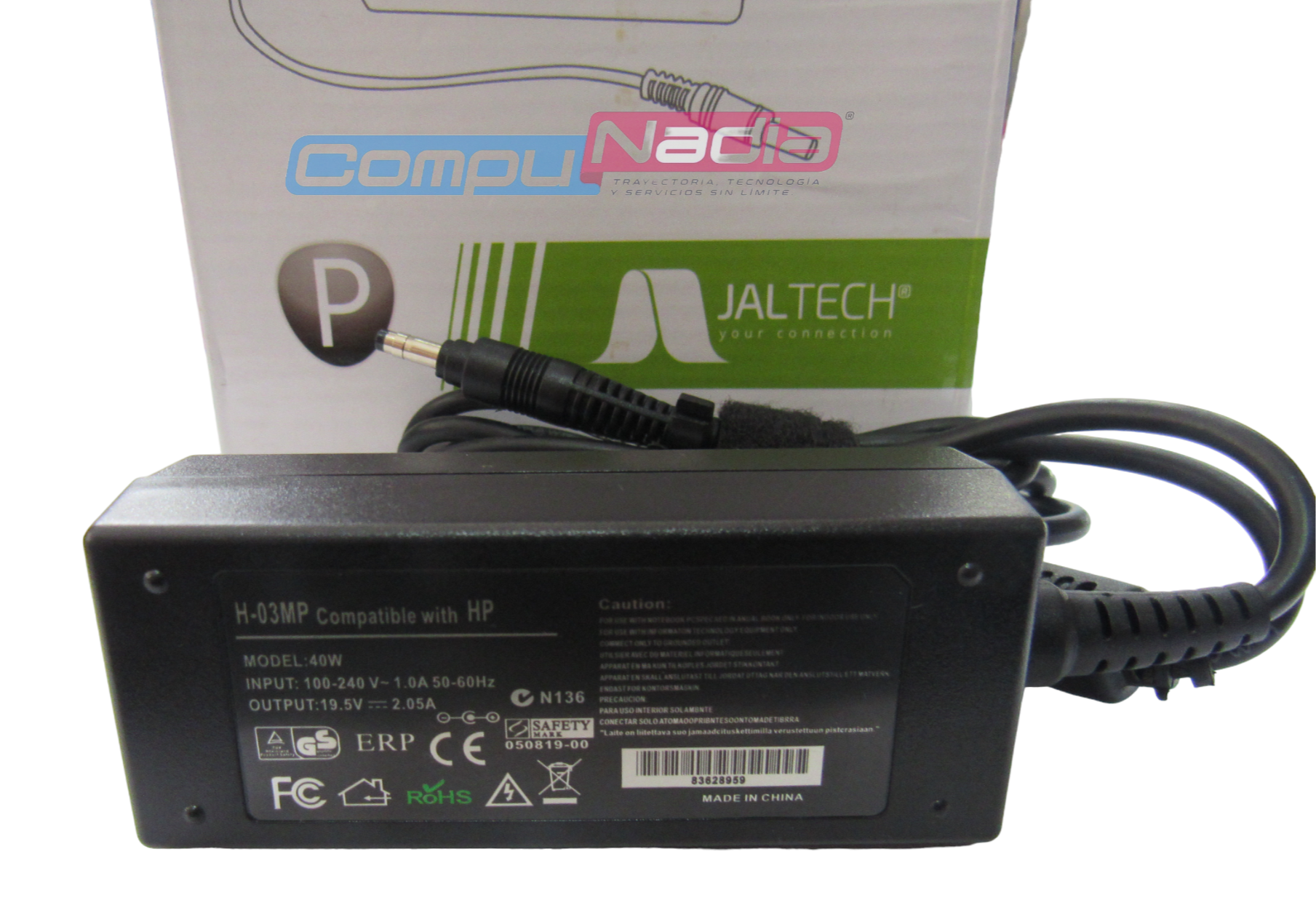 CARGADOR PARA PORTATIL JALTECH H-03MP 19 5V 2-05A