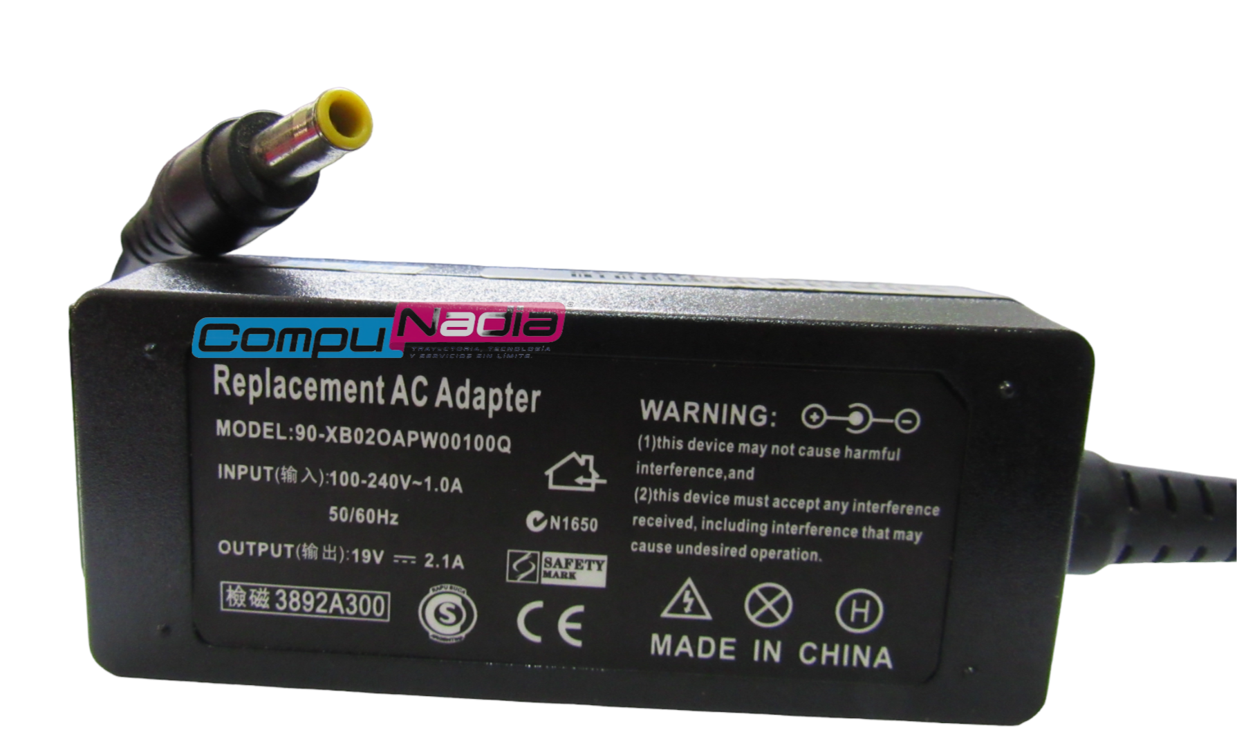 CARGADOR PARA PORTATIL UNITEC 19V 2 1A