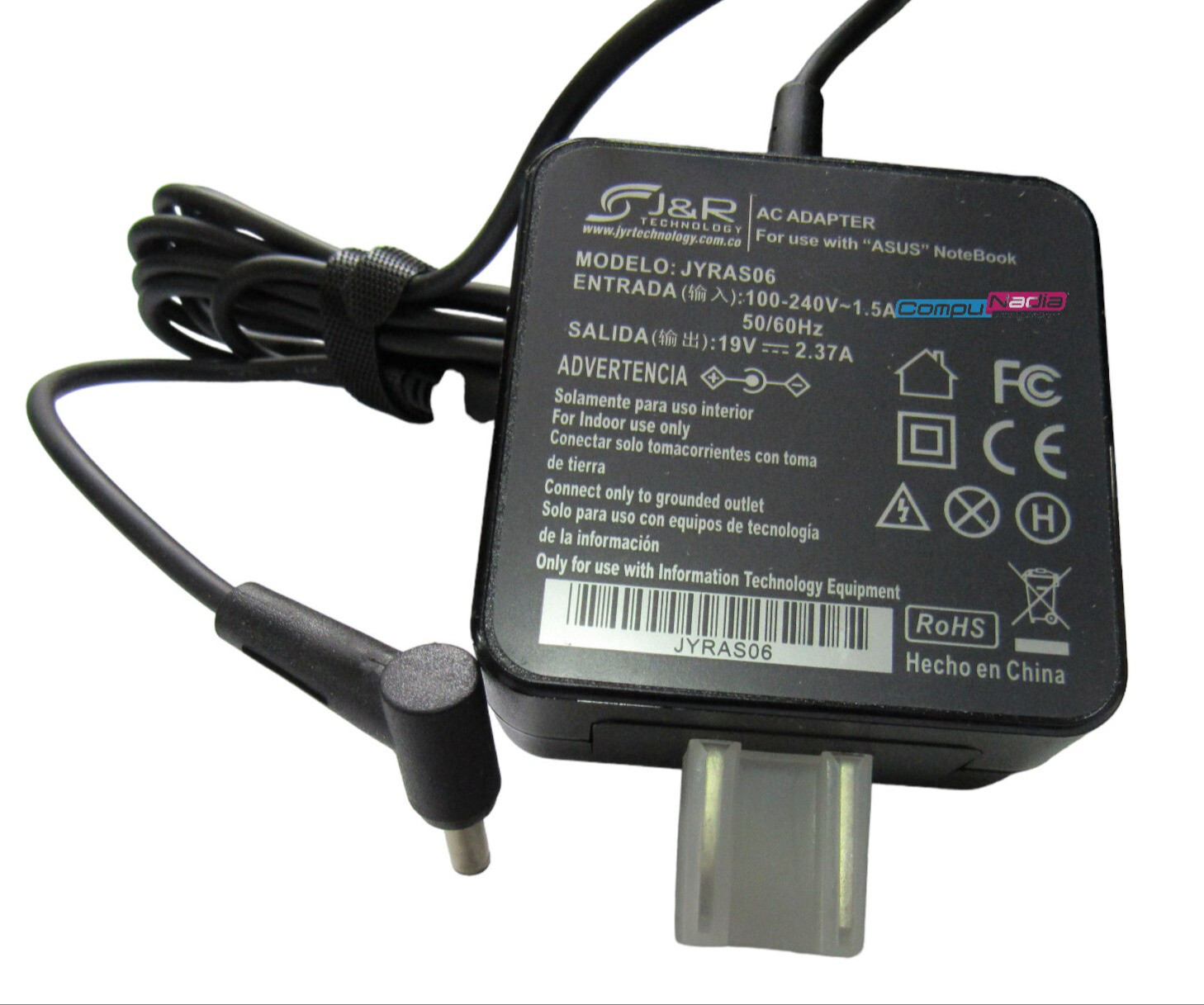 CARGADOR ASUS 19V 2.37A JYRAS06