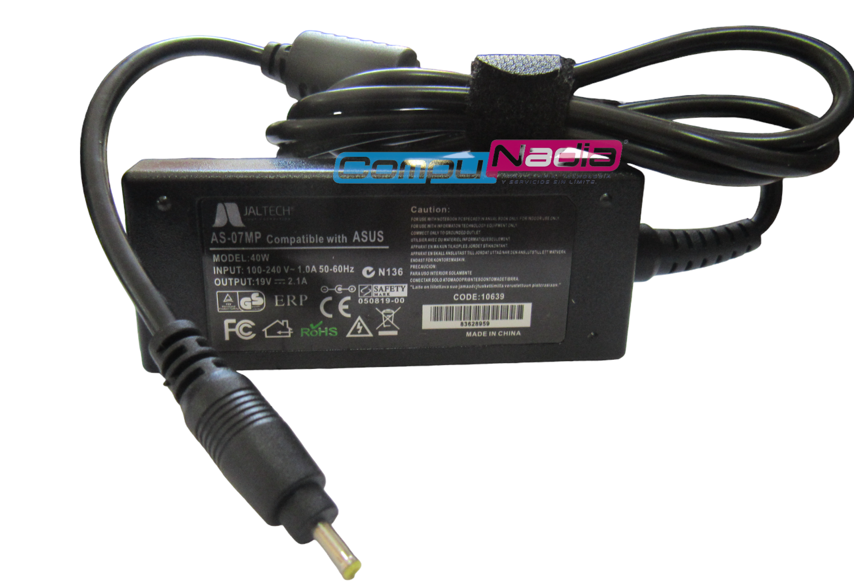 CARGADOR PARA PORTATIL 19V 2 1A 07 MP DC 2 5 0 7 JALTECH