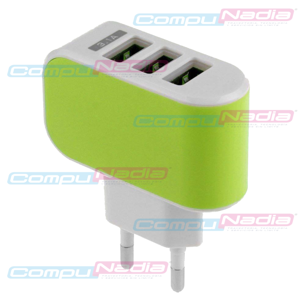 CARGADOR CARGA RAPIDA TRIPLE YD-U3