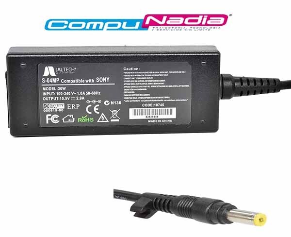 CARGADOR PARA PORTATIL SONY 10.5V 2.9A PREM JALTECH S-04MP