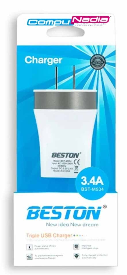 CARGADOR VIAJERO BESTON BST-M534