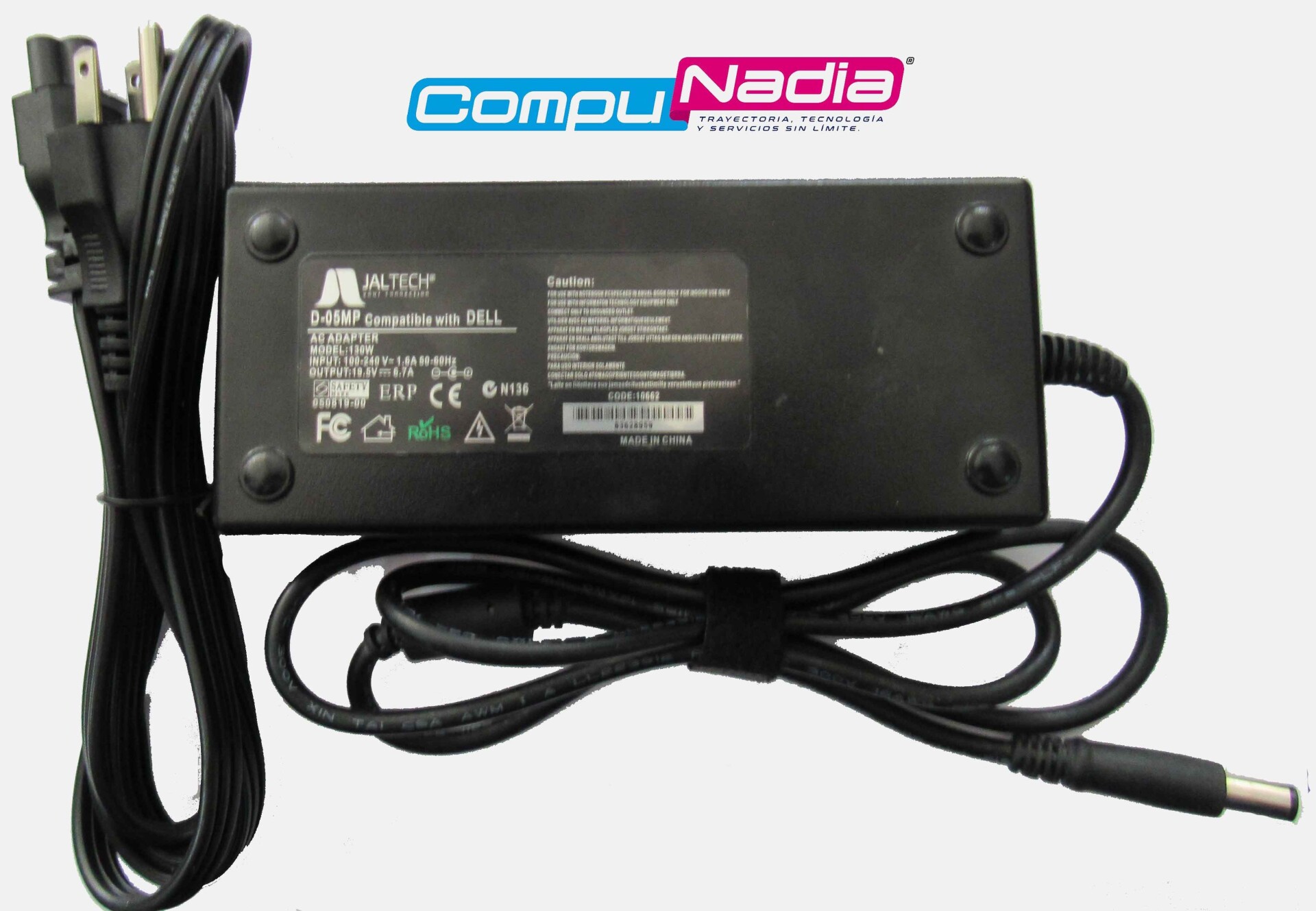 CARGADOR PARA PORTATIL DELL JALTECH D-05MP 19.5V 6.7A