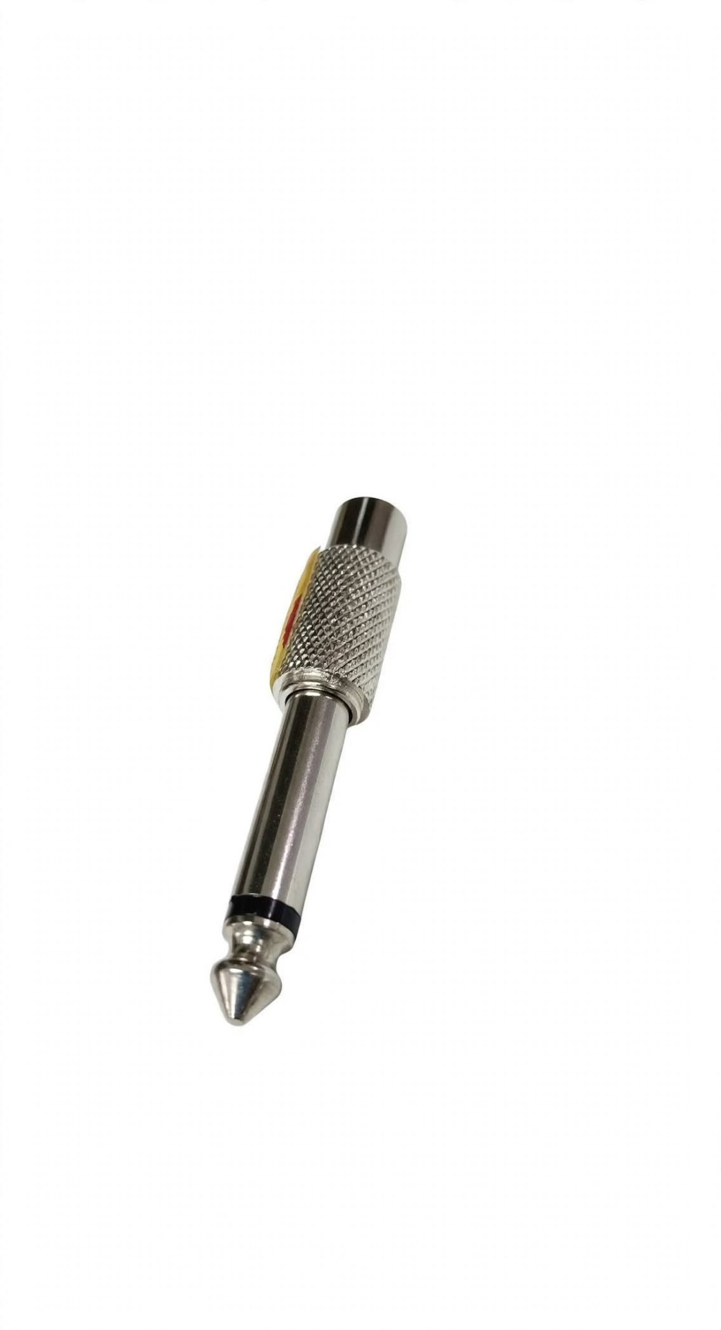 ADAPTADOR DE AUDIO PLUG 6.35 mm MONO MACHO A RCA HEMBRA