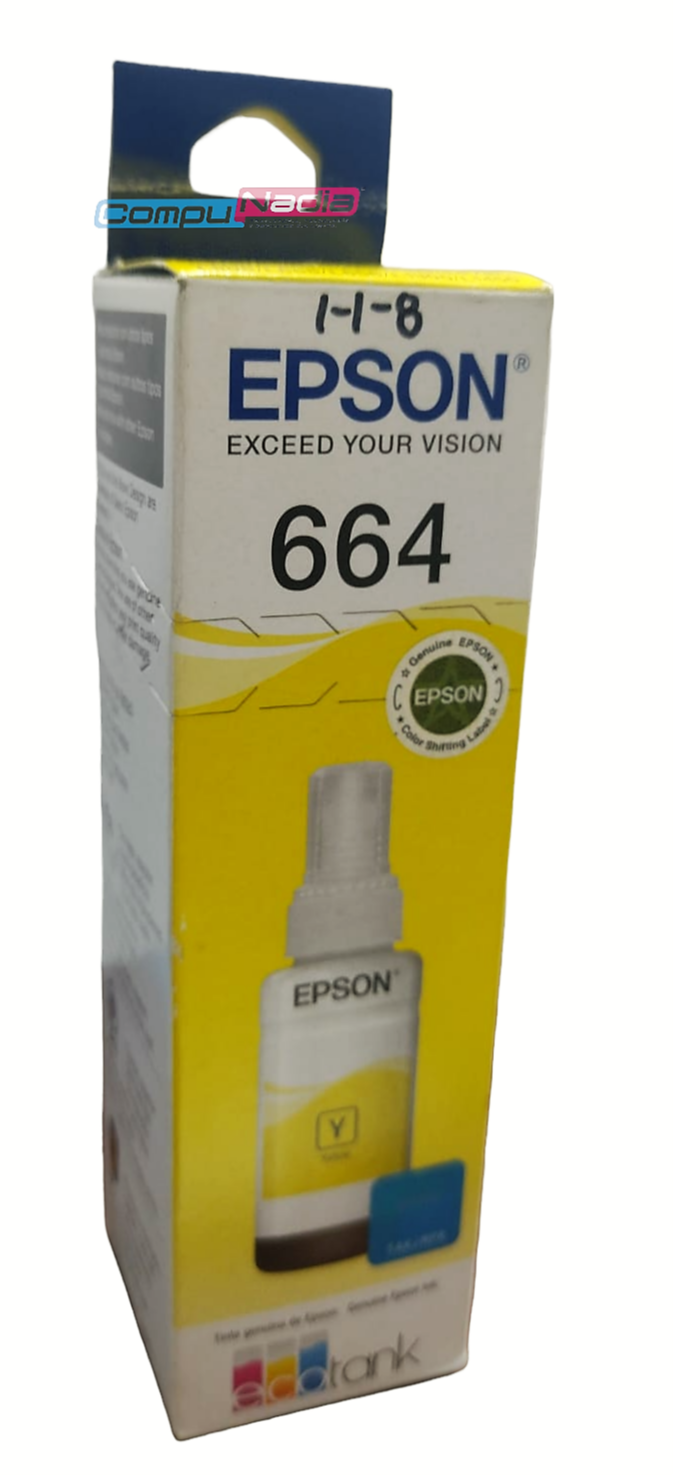 TINTA EPSON AMARILLA 664 ORIGINAL