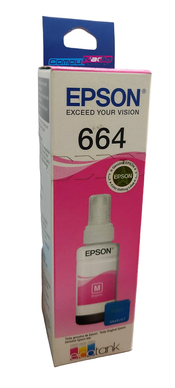 TINTA EPSON 664 MAGENTA ORIGINAL