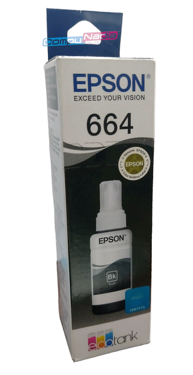 TINTA EPSON 664 NEGRA ORIGINAL