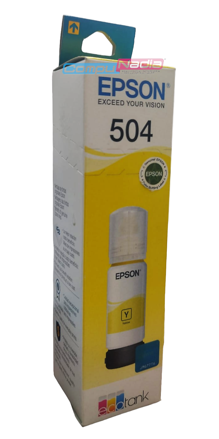 TINTA EPSON 504 AMARILLA ORIGINAL