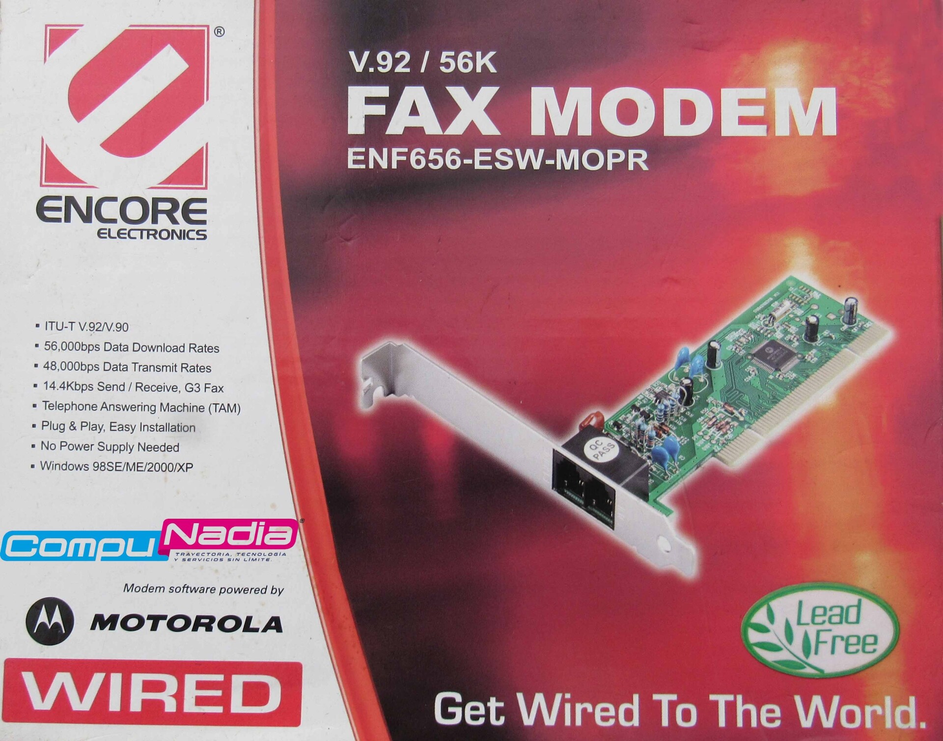 FAX MODEM ENCORE ENF656-ESW-MOPR MOTOROLA