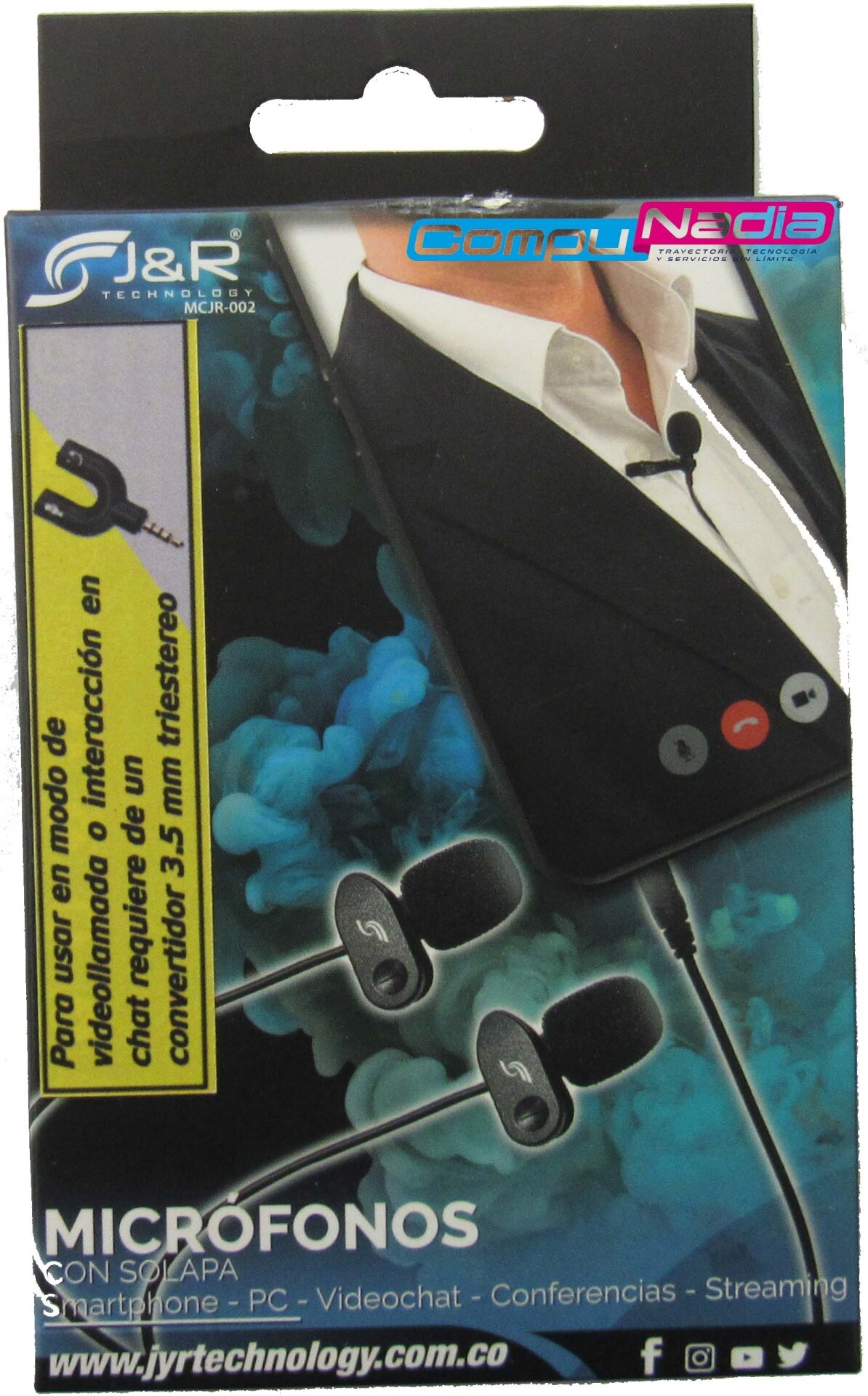 MICRÓFONO DOBLE CON SOLAPA JYR