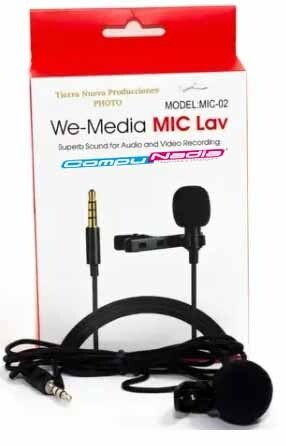 MICROFONO DE SOLAPA WE-MEDIA MIC LAV MIC-02