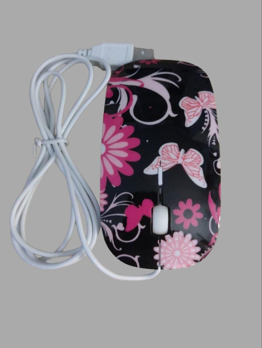 MOUSE USB  DECORADO DE MARIPOSAS EXA