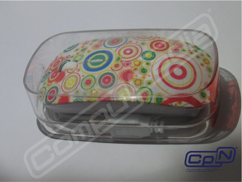 MOUSE USB DECORADO DE BOLITAS EXA