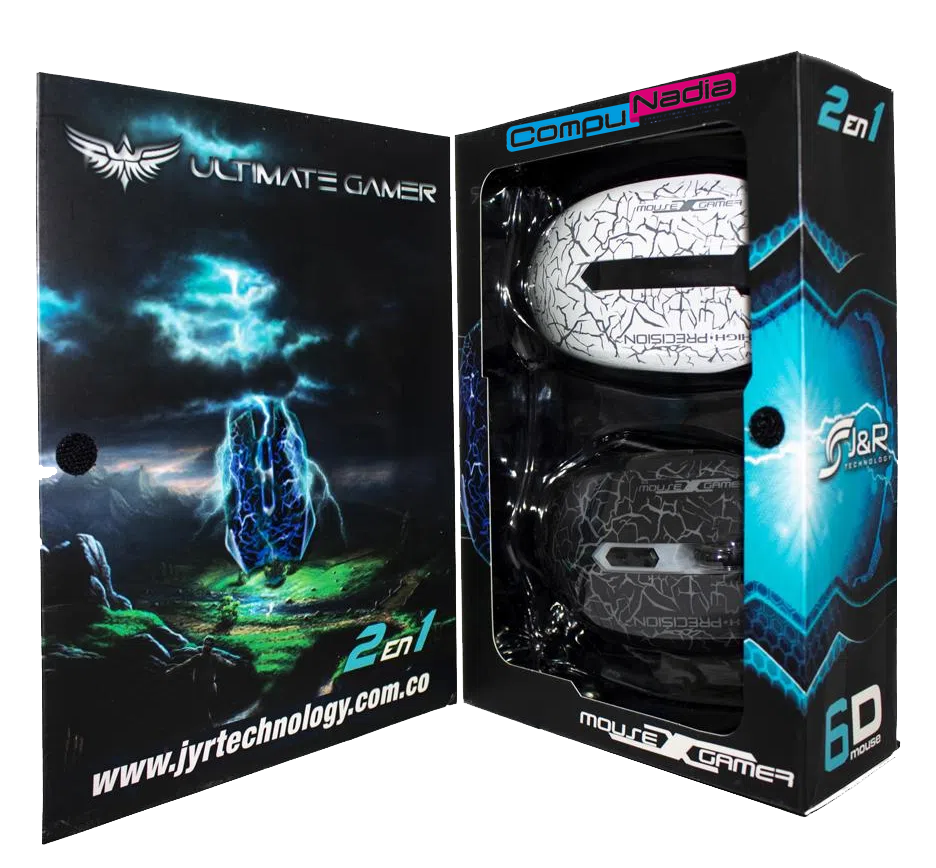 MOUSE GAMER  THUNDERBOLT LED 2 EN 1 6D JYR