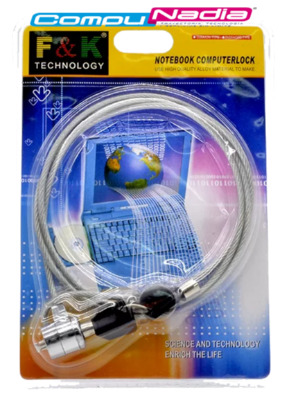 CABLE DE SEGURIDAD PARA COMPUTADOR CON LLAVE