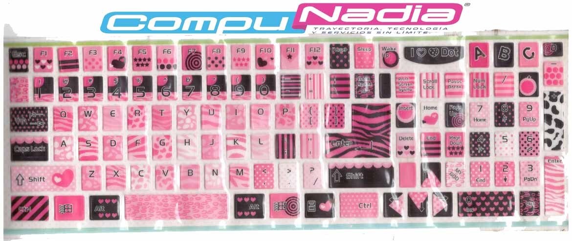 STICKER ROSADO PARA TECLA DE COMPUTADOR EXA