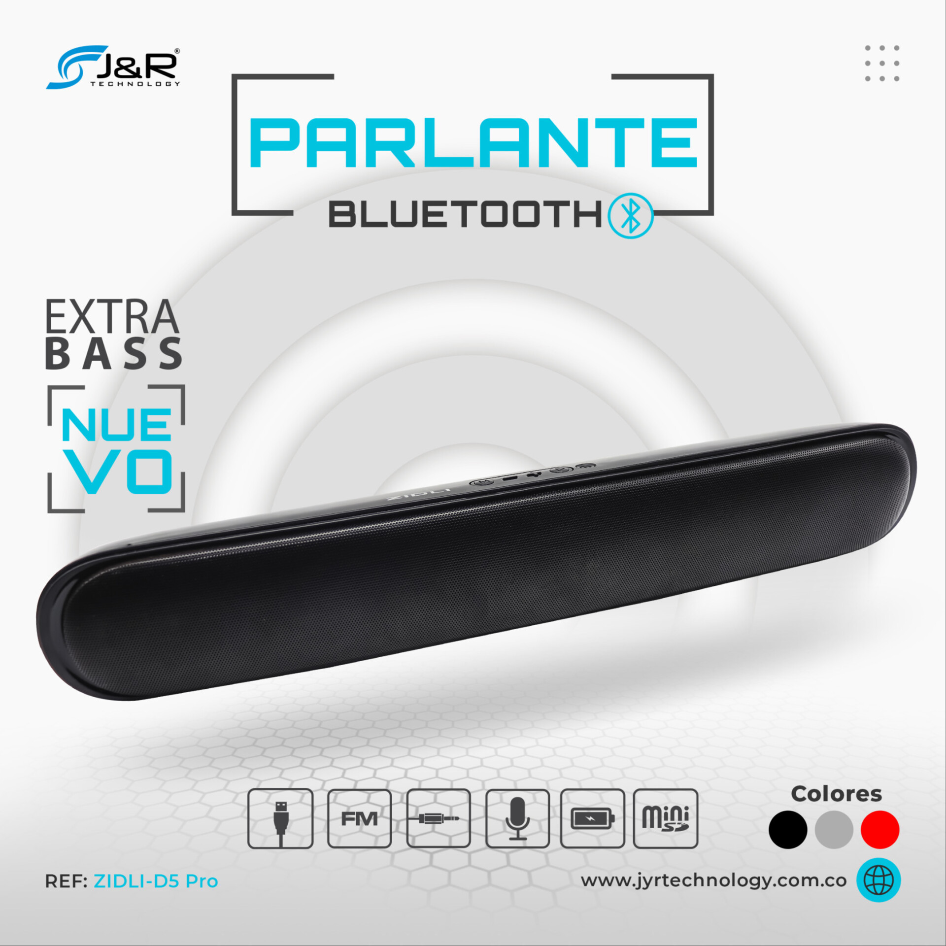 BARRA DE SONIDO ZIDLI D 5 PRO BLUETOOTH