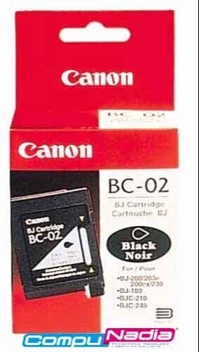 CARTUCHO ORIGINAL CANON BC-02 NEGRO