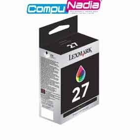 CARTUCHO ORIGINAL LEXMARK 27 TRICOLOR