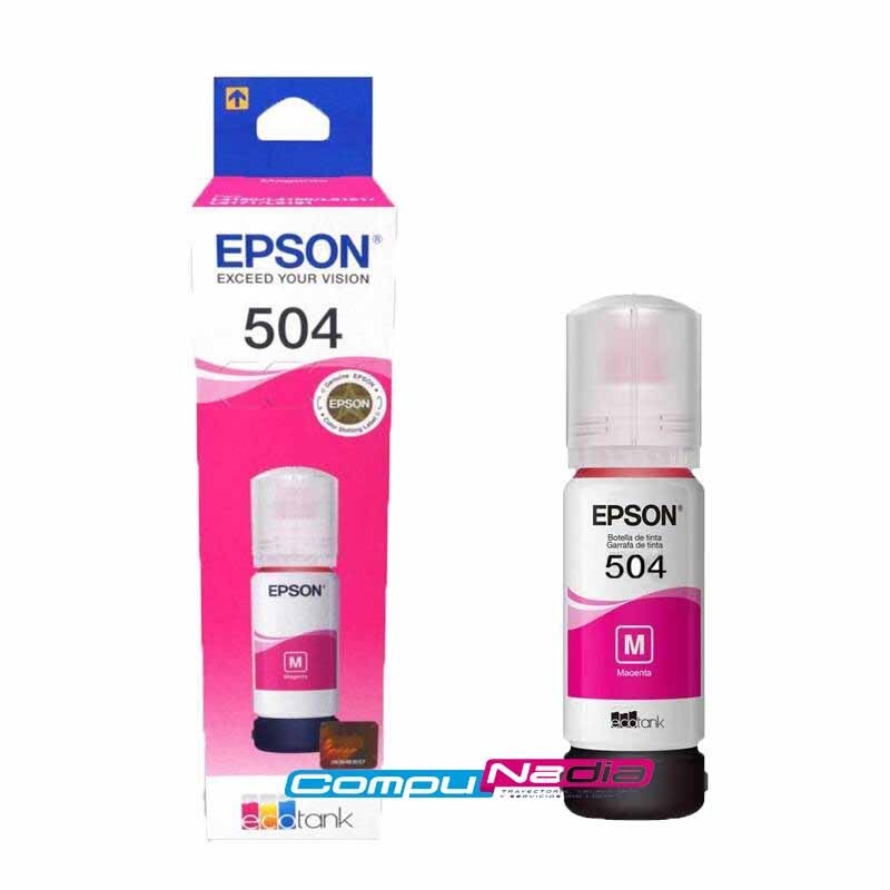 TINTA EPSON 504 MAGENTA ORIGINAL