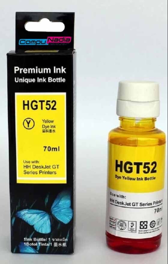 TINTA HP AMARILLA GENERICA HGT-52